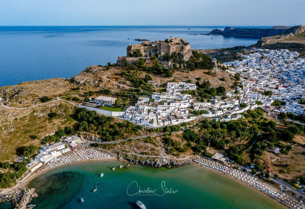 Lindos Shore Summer House With Jacuzzi And Sea View !!! Exterior photo