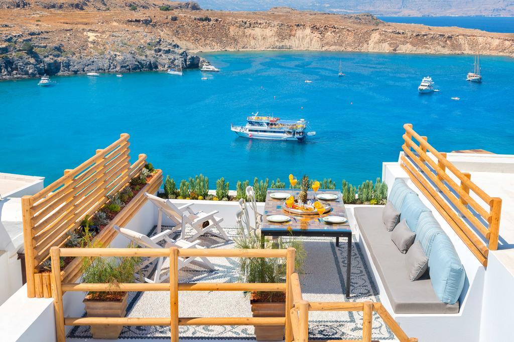 Lindos Shore Summer House With Jacuzzi And Sea View !!! Exterior photo