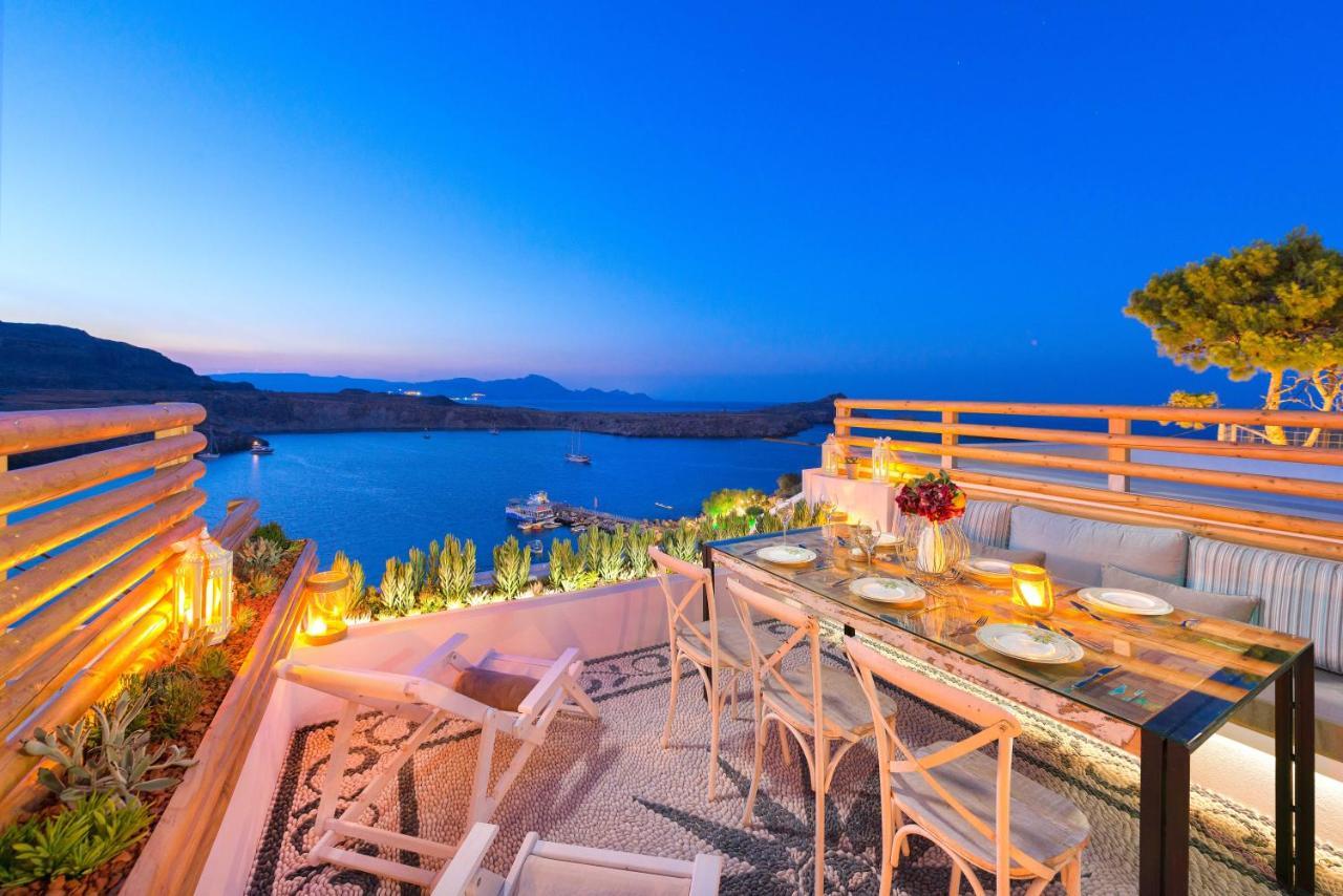 Lindos Shore Summer House With Jacuzzi And Sea View !!! Exterior photo